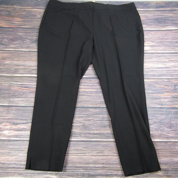 Halogen NWT Womens Plus Size 22 Black Ela Taylor Dress Pants Trousers Work - Picture 1 of 10